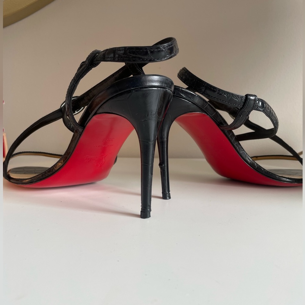Christian Louboutin Selima 85 Calf Ali Black size 39.5